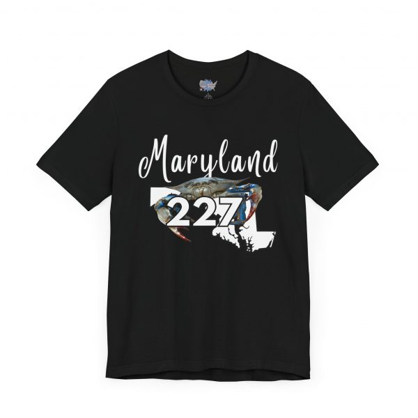 Maryland Blue Crabs 227 Area Code by State of Mine Short Sleeve Tee, Unisex Summer Shirt, State Pride Tee, Beach T-Shirt, Gift for Marylanders - Image 15