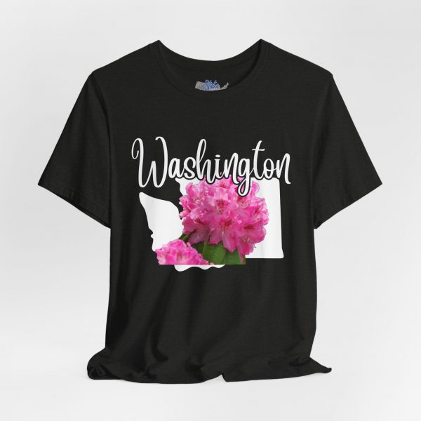 Washington State Flower the Pacific Rhododendron by State of Mine Tee, Unisex Jersey Short Sleeve Shirt, Perfect for Gifts, Travel, and Casual Wear, Ideal for Summer, Birthdays, and [...] - Image 13