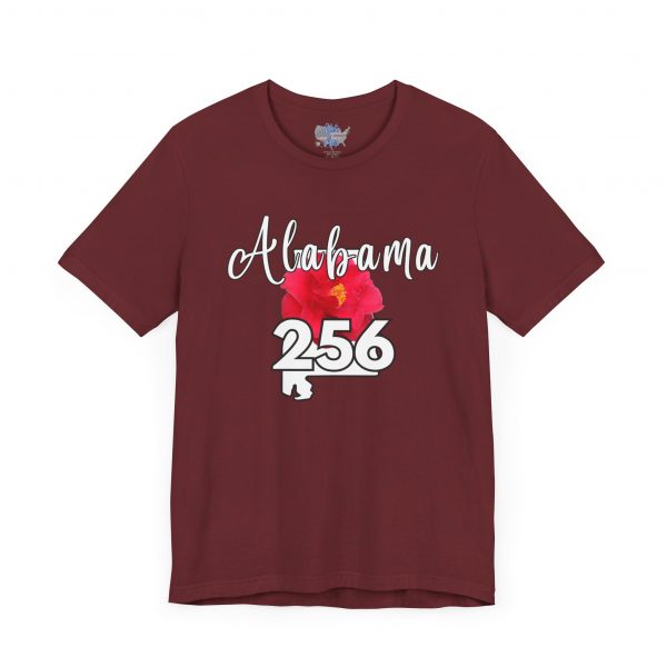 Alabama State Flower the Camellia 256 Area Code Tee by State of Mine, Casual Summer Wear, State Pride T-Shirt, Travel Souvenir, Gift for Him/Her, Festival Outfit, Outdoor Activities - Image 8