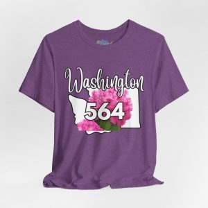 Washington State Flower the Pacific Rhododendron 564 Area Code by State of Mine Tee, Unisex Jersey Short Sleeve Shirt, Perfect for Gifts, Travel, and Casual Wear, Ideal for Summer, Birthdays, and [...]