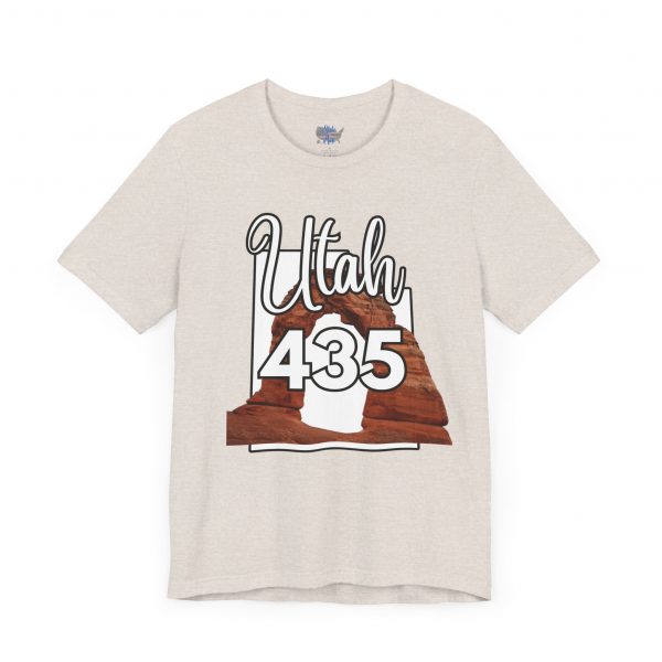 Utah 435 Area Code Arches by State of Mine. Unisex Jersey Tee, Outdoor Adventure Shirt, Travel Gift, Casual Wear, Summer Tee, Unique Design - Image 15