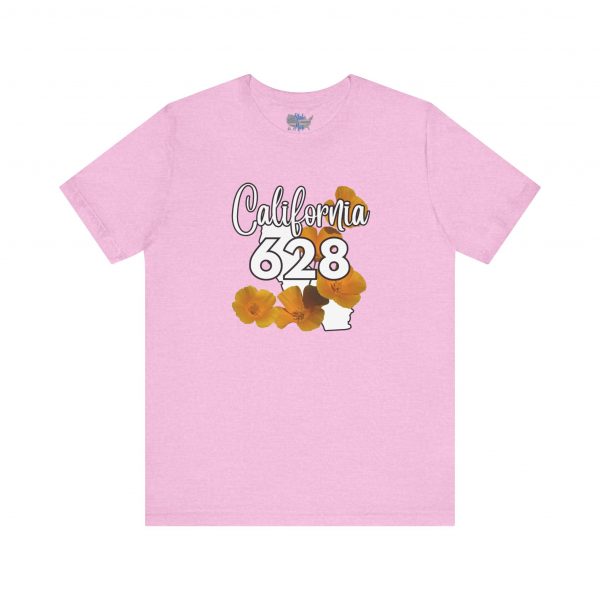 California State Flower the California Poppy 628 Area Code by State of Mine Tee, Unisex Jersey Short Sleeve Shirt, Perfect for Gifts, Travel, and Casual Wear, Ideal for Summer, Birthdays, and [...] - Image 23