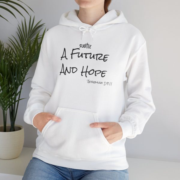 A Future and Hope by Subtle--Unisex Hoodie, Cozy Sweatshirt, Faith-Based Inspirational Apparel,  Jeremiah 23:11 - Image 11