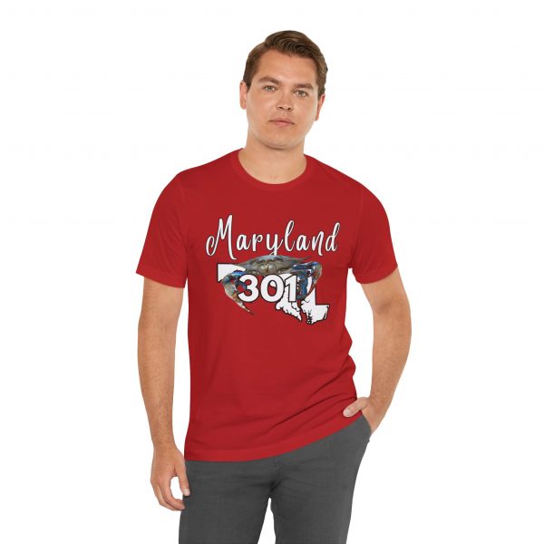 Maryland Crabs 301 Area Code by State of Mine Short Sleeve Tee, Unisex Summer Shirt, State Pride Tee, Beach T-Shirt, Gift for Marylanders - Image 8