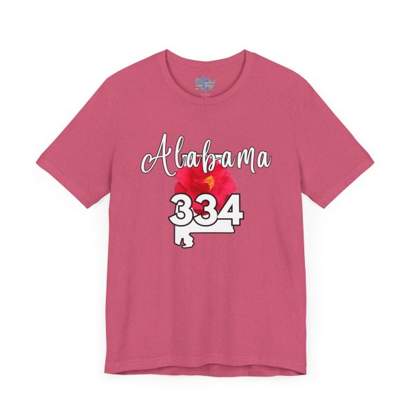 Alabama State Flower the Camellia 334 Area Code Tee by Simply Stated, Casual Summer Wear, State Pride T-Shirt, Travel Souvenir, Gift for Him/Her, Festival Outfit, Outdoor Activities - Image 53