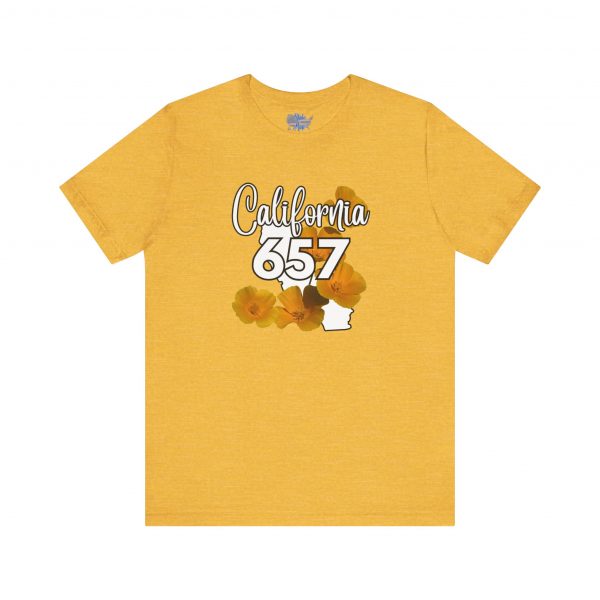 California State Flower the California Poppy 657 Area Code by State of Mine Tee, Unisex Jersey Short Sleeve Shirt, Perfect for Gifts, Travel, and Casual Wear, Ideal for Summer, Birthdays, and [...] - Image 27