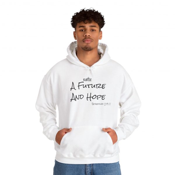 A Future and Hope by Subtle--Unisex Hoodie, Cozy Sweatshirt, Faith-Based Inspirational Apparel,  Jeremiah 23:11 - Image 12