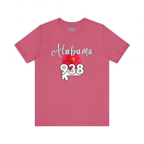 Alabama State Flower the Camellia 938 Area Code Tee by Simply Stated, Casual Summer Wear, State Pride T-Shirt, Travel Souvenir, Gift for Him/Her, Festival Outfit, Outdoor Activities - Image 51