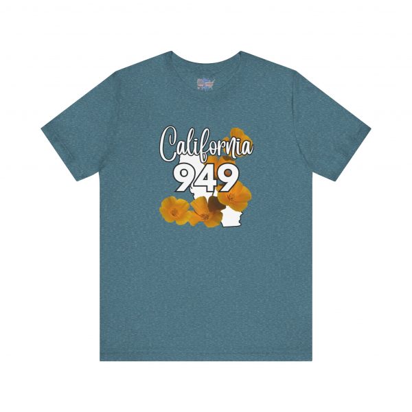 California State Flower the California Poppy 949 Area Code by State of Mine Tee, Unisex Jersey Short Sleeve Shirt, Perfect for Gifts, Travel, and Casual Wear, Ideal for Summer, Birthdays, and [...] - Image 31