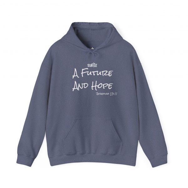 A Future and Hope by Subtle--Unisex Dark Colored Hoodie, Cozy Sweatshirt, Faith-Based Inspirational Apparel, Jeremiah 23:11 - Image 41