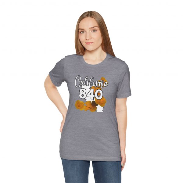 California State Flower the California Poppy 840 Area Code by State of Mine Tee, Unisex Jersey Short Sleeve Shirt, Perfect for Gifts, Travel, and Casual Wear, Ideal for Summer, Birthdays, and [...] - Image 16