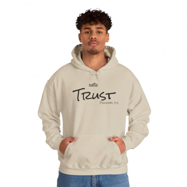 Trust by Subtle--Unisex Hoodie, Cozy Sweatshirt, Faith-Based Inspirational Apparel, Proverbs 3:5 - Image 12