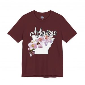 Arkansas State Flower The Apple Blossom by State of Mine. Unisex Jersey Short Sleeve Tee - Cozy Everyday Wear, Casual Style, Summer Essentials, Gift for Friends, Graphic Tee