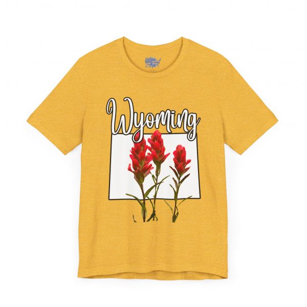 Wyoming State Flower The Indian Paintbrush by State of Mine Tee - Unisex Jersey Short Sleeve T-Shirt, Nature Lover Gift, Travel Souvenir, Spring Style, Casual Wear - Image 31