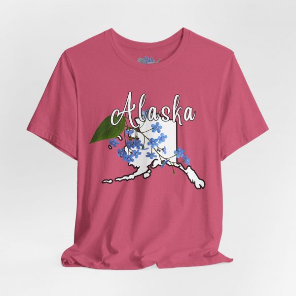 Alaska State Flower T-Shirt the Alpine Forget-Me-Not by State of Mine Graphic Tee, Unisex Shirt, Gift for Travelers, Casual Wear, Summer Fashion, Alaska Souvenir - Image 25