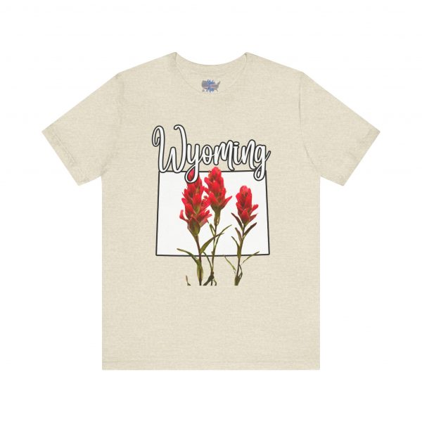 Wyoming State Flower The Indian Paintbrush by State of Mine Tee - Unisex Jersey Short Sleeve T-Shirt, Nature Lover Gift, Travel Souvenir, Spring Style, Casual Wear - Image 21