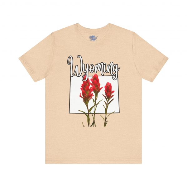 Wyoming State Flower The Indian Paintbrush by State of Mine Tee - Unisex Jersey Short Sleeve T-Shirt, Nature Lover Gift, Travel Souvenir, Spring Style, Casual Wear - Image 9