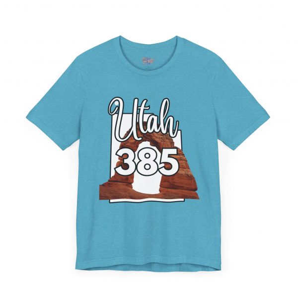 Utah 385 Area Code Arches by State of Mine. Unisex Jersey Tee, Outdoor Adventure Shirt, Travel Gift, Casual Wear, Summer Tee, Unique Design - Image 47