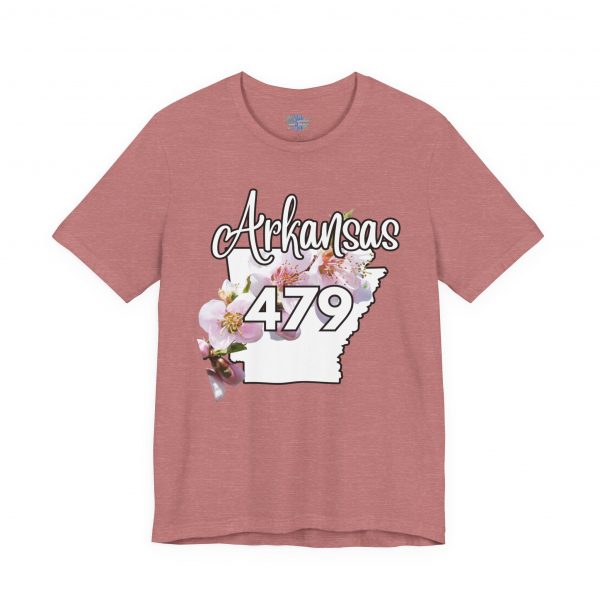 Arkansas State Flower The Apple Blossom 479 Area Code by State of Mine. Unisex Jersey Short Sleeve Tee - Cozy Everyday Wear, Casual Style, Summer Essentials, Gift for Friends, Graphic Tee - Image 14
