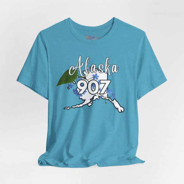 Alaska 907 Graphic Tee, Unisex Shirt, Gift for Travelers, Casual Wear, Summer Fashion, Alaska Souvenir - Image 23