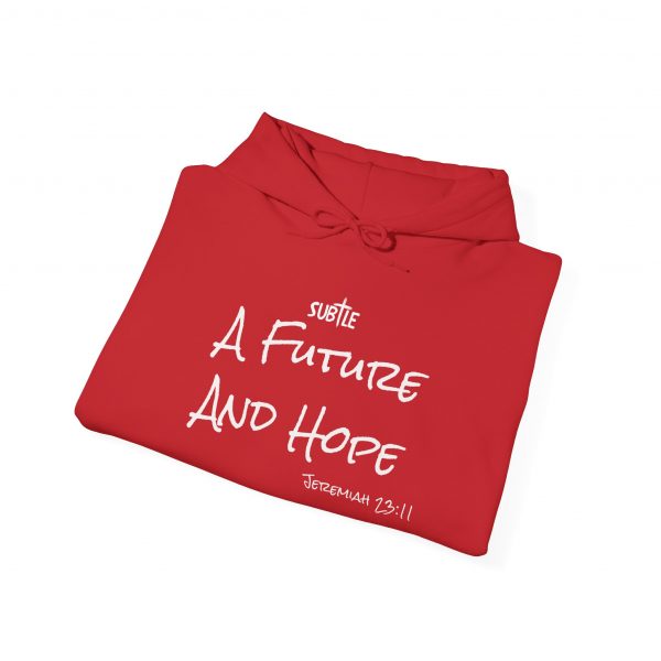 A Future and Hope by Subtle--Unisex Dark Colored Hoodie, Cozy Sweatshirt, Faith-Based Inspirational Apparel, Jeremiah 23:11 - Image 52