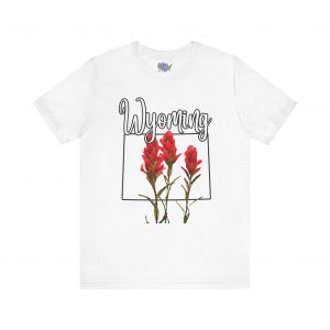 Wyoming State Flower The Indian Paintbrush by State of Mine Tee - Unisex Jersey Short Sleeve T-Shirt, Nature Lover Gift, Travel Souvenir, Spring Style, Casual Wear