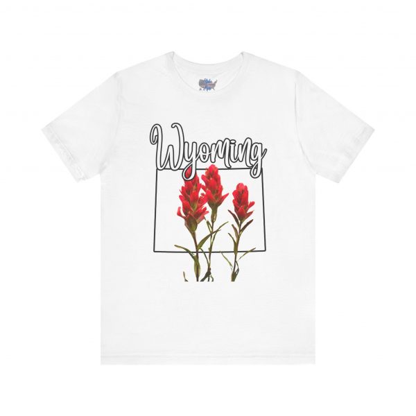 Wyoming State Flower The Indian Paintbrush by State of Mine Tee - Unisex Jersey Short Sleeve T-Shirt, Nature Lover Gift, Travel Souvenir, Spring Style, Casual Wear