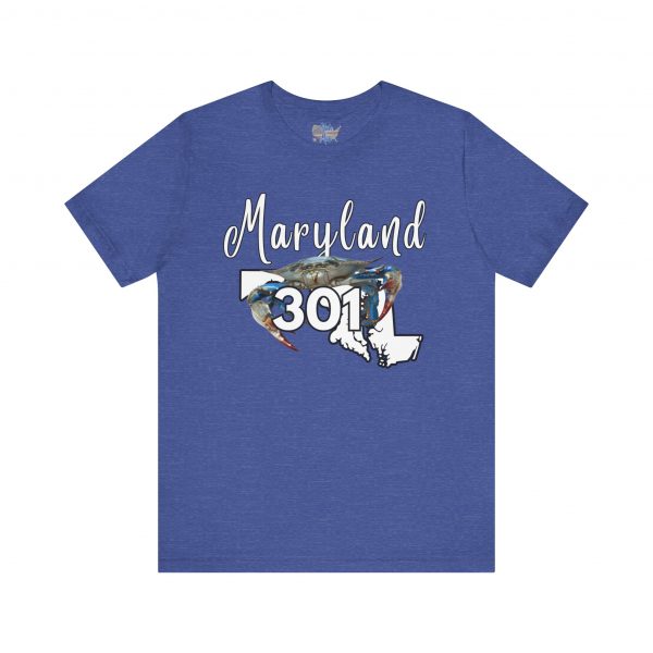 Maryland Crabs 301 Area Code by State of Mine Short Sleeve Tee, Unisex Summer Shirt, State Pride Tee, Beach T-Shirt, Gift for Marylanders - Image 41