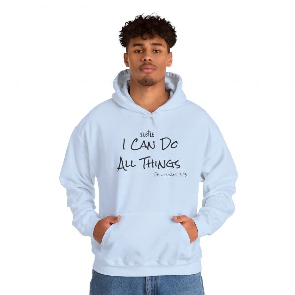 I Can Do All Things by Subtle--Unisex Hoodie, Cozy Sweatshirt, Faith-Based Inspirational Apparel, Philippians 4:13 - Image 20