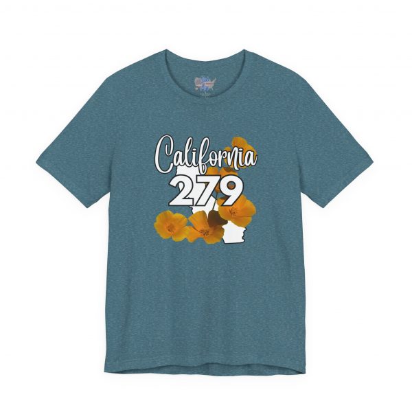 California State Flower the California Poppy 279 Area Code by State of Mine Tee, Unisex Jersey Short Sleeve Shirt, Perfect for Gifts, Travel, and Casual Wear, Ideal for Summer, Birthdays, and [...] - Image 33