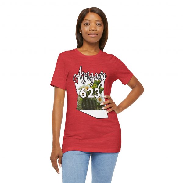 Arizona State Flower the Saguaro Blossom Area Code 623 by State of Mine  Tee, Unisex Jersey Short Sleeve Shirt, Perfect for Gifts, Travel, and Casual Wear, Ideal for Summer, Birthdays, and [...] - Image 26