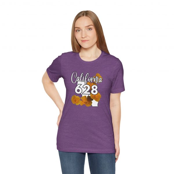 California State Flower the California Poppy 628 Area Code by State of Mine Tee, Unisex Jersey Short Sleeve Shirt, Perfect for Gifts, Travel, and Casual Wear, Ideal for Summer, Birthdays, and [...] - Image 18