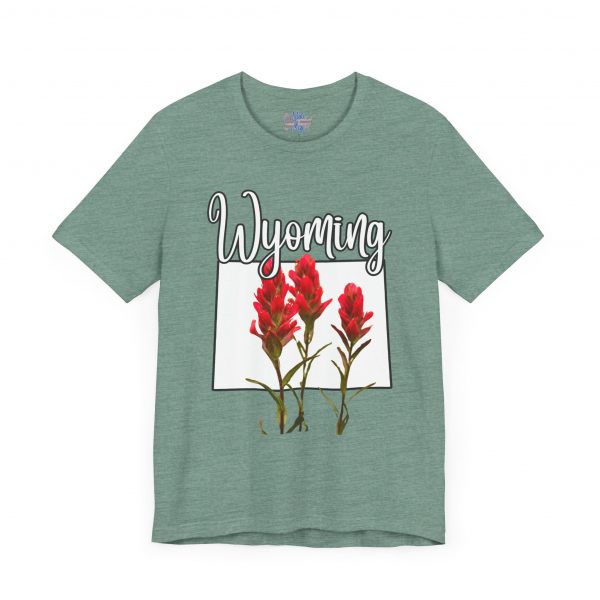 Wyoming State Flower The Indian Paintbrush by State of Mine Tee - Unisex Jersey Short Sleeve T-Shirt, Nature Lover Gift, Travel Souvenir, Spring Style, Casual Wear - Image 39
