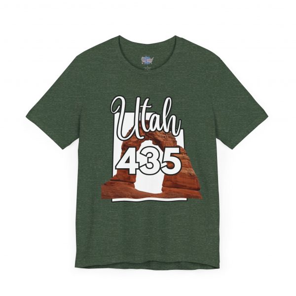 Utah 435 Area Code Arches by State of Mine. Unisex Jersey Tee, Outdoor Adventure Shirt, Travel Gift, Casual Wear, Summer Tee, Unique Design - Image 35