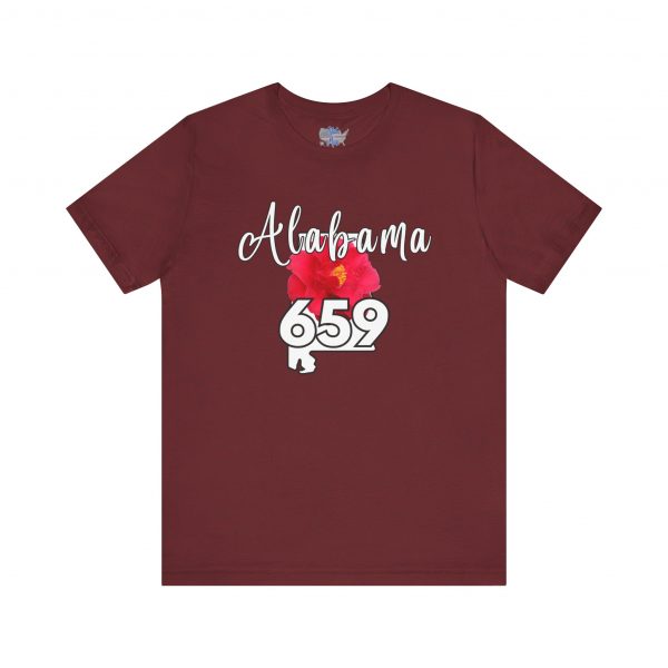 Alabama State Flower the Camellia 659 Area Code Tee by State of Mine, Casual Summer Wear, State Pride T-Shirt, Travel Souvenir, Gift for Him/Her, Festival Outfit, Outdoor Activities - Image 11
