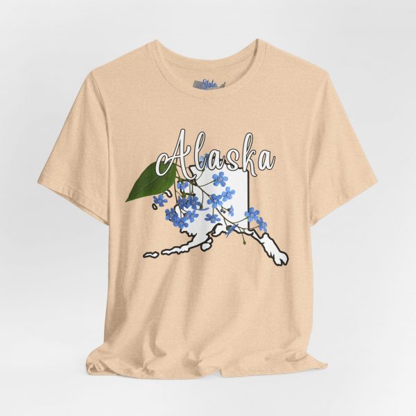 Alaska State Flower T-Shirt the Alpine Forget-Me-Not by State of Mine Graphic Tee, Unisex Shirt, Gift for Travelers, Casual Wear, Summer Fashion, Alaska Souvenir - Image 11