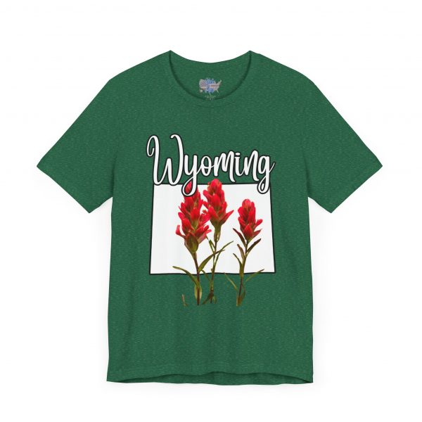 Wyoming State Flower The Indian Paintbrush by State of Mine Tee - Unisex Jersey Short Sleeve T-Shirt, Nature Lover Gift, Travel Souvenir, Spring Style, Casual Wear - Image 43