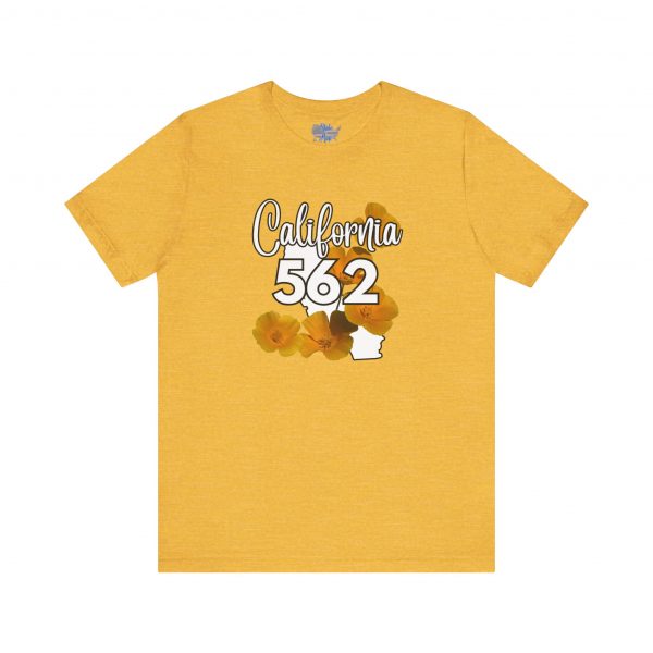 California State Flower the California Poppy 562 Area Code by State of Mine Tee, Unisex Jersey Short Sleeve Shirt, Perfect for Gifts, Travel, and Casual Wear, Ideal for Summer, Birthdays, and [...] - Image 27