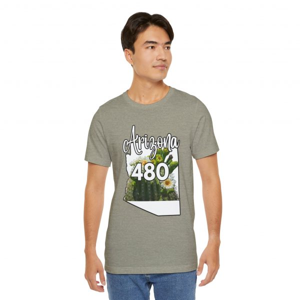 Arizona State Flower the Saguaro Blossom Area Code 480 by State of Mine  Tee, Unisex Jersey Short Sleeve Shirt, Perfect for Gifts, Travel, and Casual Wear, Ideal for Summer, Birthdays, and [...] - Image 16