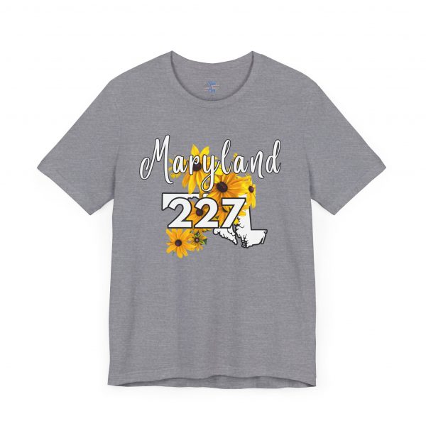 Maryland State Flower The Black-eyed Susan 227 Area Code by State of Mine Short Sleeve Tee, Casual Tee, Maryland Gift, Summer Shirt, State Pride Top, Floral Graphic Tee, Unisex T-Shirt - Image 35
