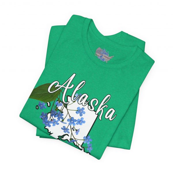 Alaska State Flower T-Shirt the Alpine Forget-Me-Not by State of Mine Graphic Tee, Unisex Shirt, Gift for Travelers, Casual Wear, Summer Fashion, Alaska Souvenir - Image 18