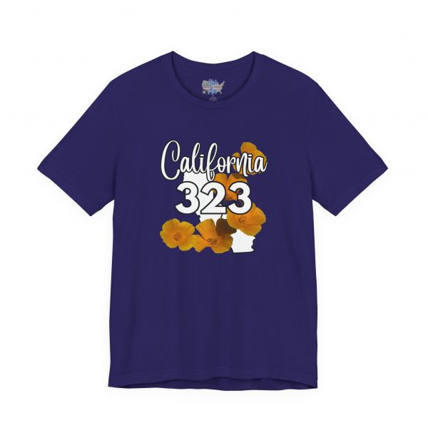 California State Flower the California Poppy  323 Area Code by State of Mine Tee, Unisex Jersey Short Sleeve Shirt, Perfect for Gifts, Travel, and Casual Wear, Ideal for Summer, Birthdays, and [...] - Image 21