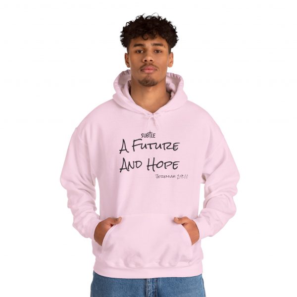 A Future and Hope by Subtle--Unisex Hoodie, Cozy Sweatshirt, Faith-Based Inspirational Apparel,  Jeremiah 23:11 - Image 40