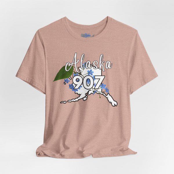 Alaska 907 Graphic Tee, Unisex Shirt, Gift for Travelers, Casual Wear, Summer Fashion, Alaska Souvenir - Image 5
