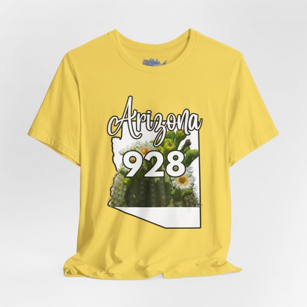 Arizona State Flower the Saguaro Blossom Area Code 928 by State of Mine  Tee, Unisex Jersey Short Sleeve Shirt, Perfect for Gifts, Travel, and Casual Wear, Ideal for Summer, Birthdays, and [...] - Image 17
