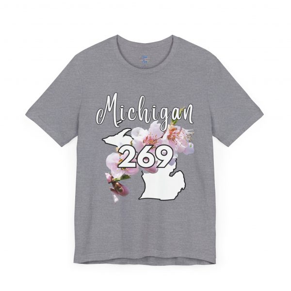 Michigan State Flower The Apple Blossom 269 Area Code by State of Mine. Unisex Jersey Short Sleeve Tee - Cozy Everyday Wear, Casual Style, Summer Essentials, Gift for Friends, Graphic Tee - Image 38