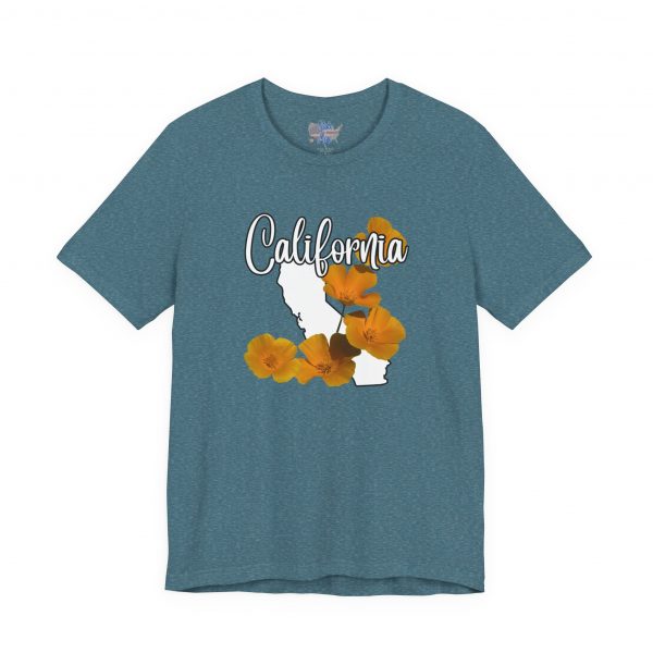 California State Flower the California Poppy by State of Mine Tee, Unisex Jersey Short Sleeve Shirt, Perfect for Gifts, Travel, and Casual Wear, Ideal for Summer, Birthdays, and [...] - Image 33