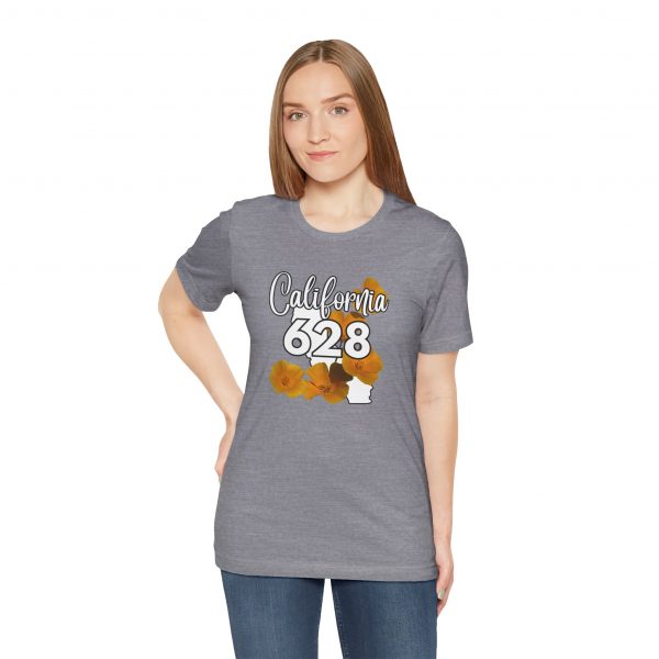 California State Flower the California Poppy 628 Area Code by State of Mine Tee, Unisex Jersey Short Sleeve Shirt, Perfect for Gifts, Travel, and Casual Wear, Ideal for Summer, Birthdays, and [...] - Image 16