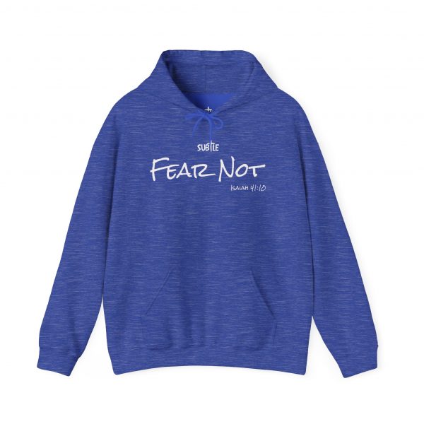 Fear Not by Subtle--Unisex Dark Colored Hoodie, Cozy Sweatshirt, Faith-Based Inspirational Apparel, Isaiah 41:10 - Image 37