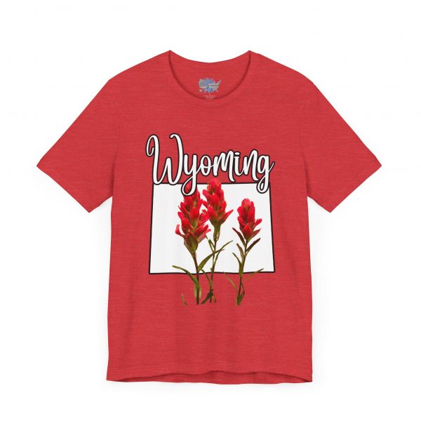 Wyoming State Flower The Indian Paintbrush by State of Mine Tee - Unisex Jersey Short Sleeve T-Shirt, Nature Lover Gift, Travel Souvenir, Spring Style, Casual Wear - Image 51